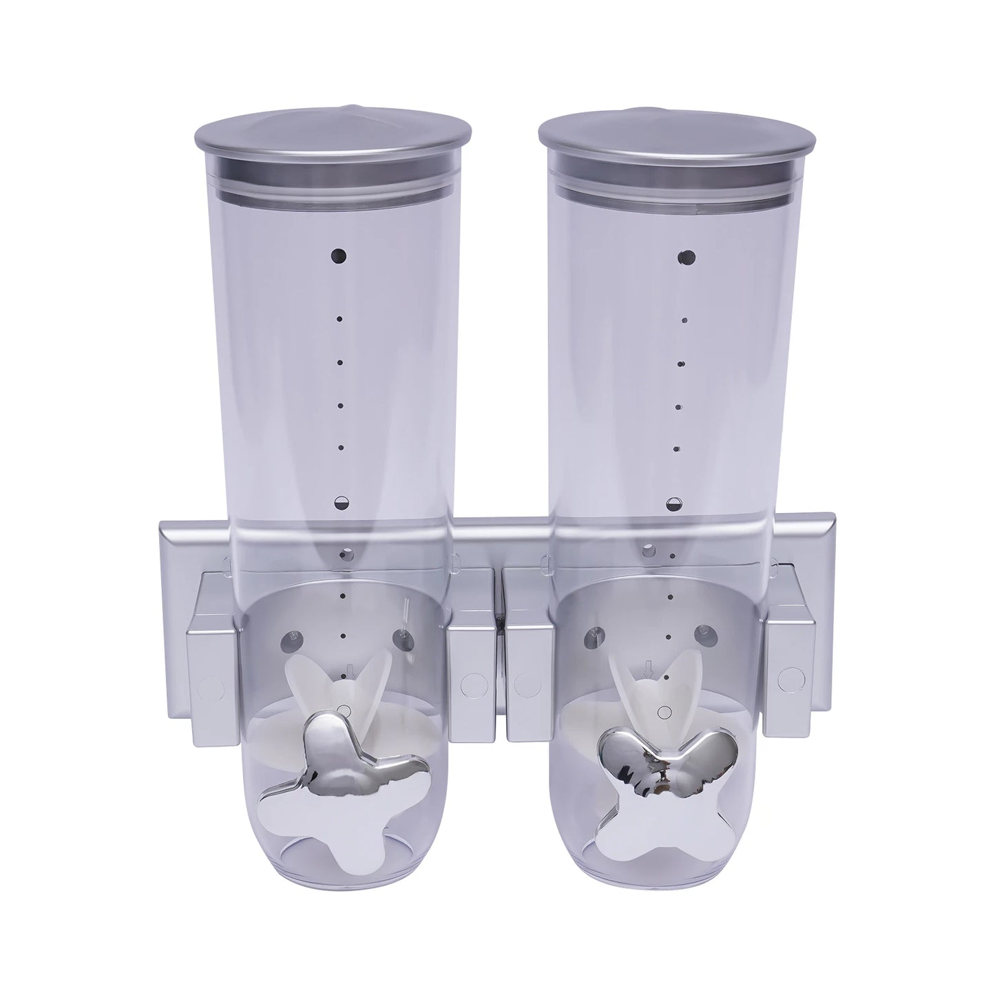 3L Kitchen Wall Mount Double Dry Food Dispenser Cereal Storage Container Home US
