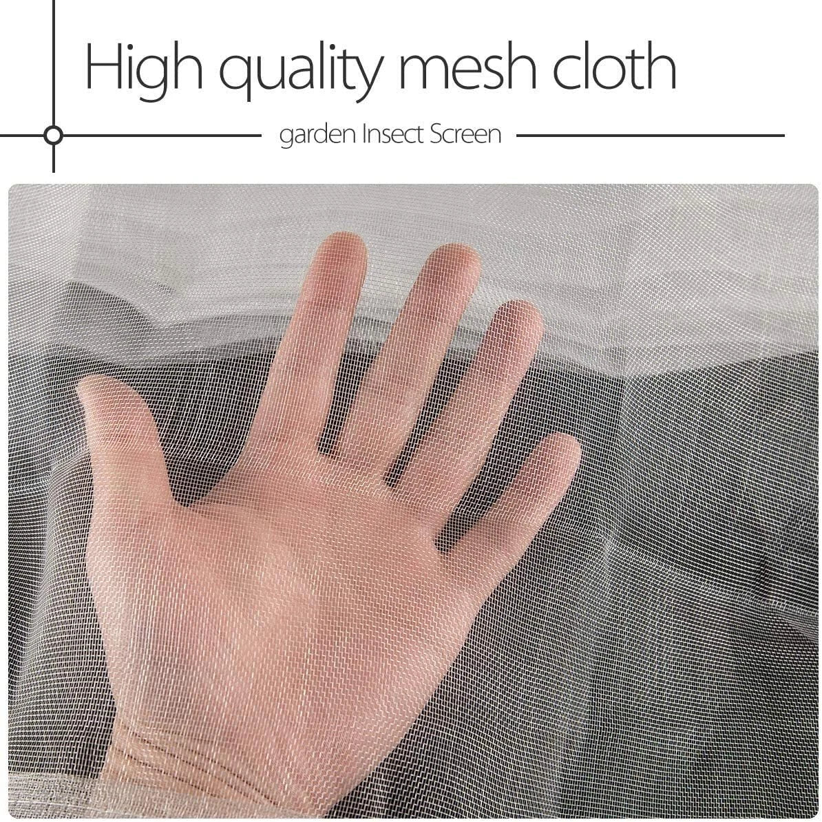 20-50FT Garden Mesh Netting Barrier,Fruit Tree Plant Netting for Vegetable White