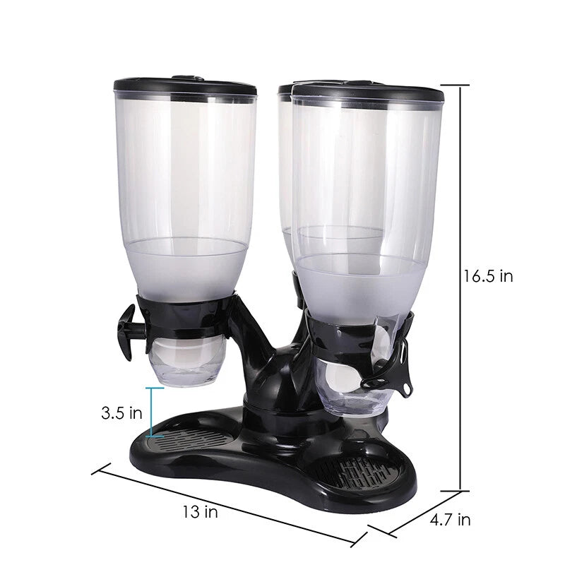 Home Cereal Dispenser Dry Food Airtight Storage Container Dual Control Machine