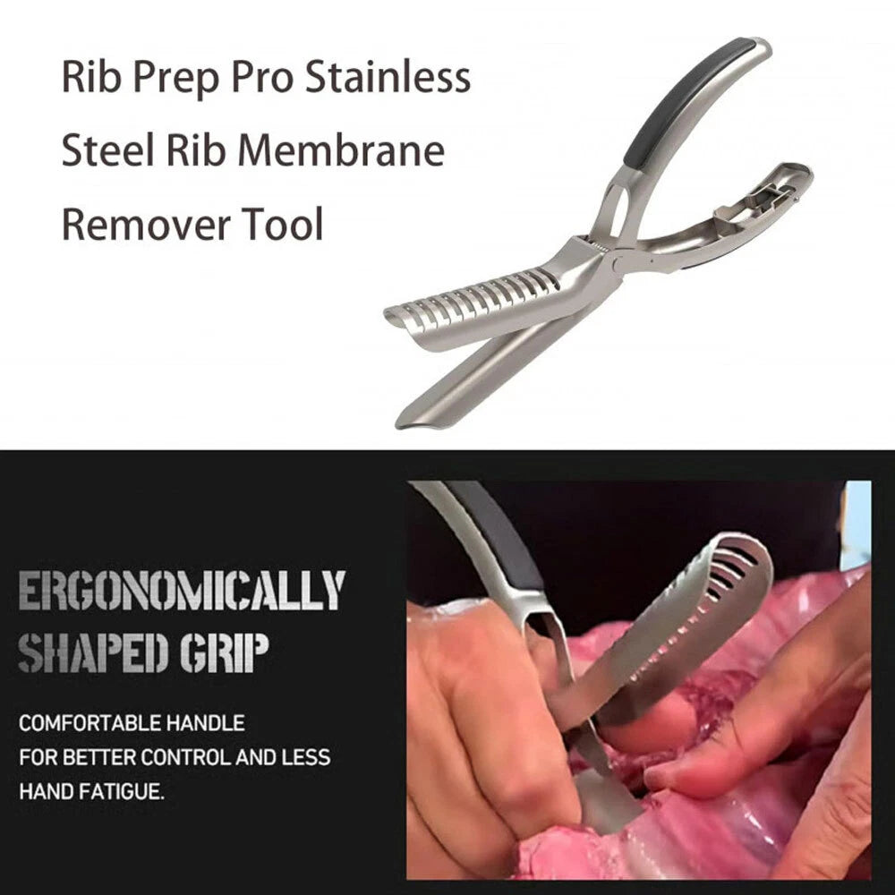 Rib Membrane Remover Stainless Steel Tool Kit,The Ultimate Rib Prep Tool