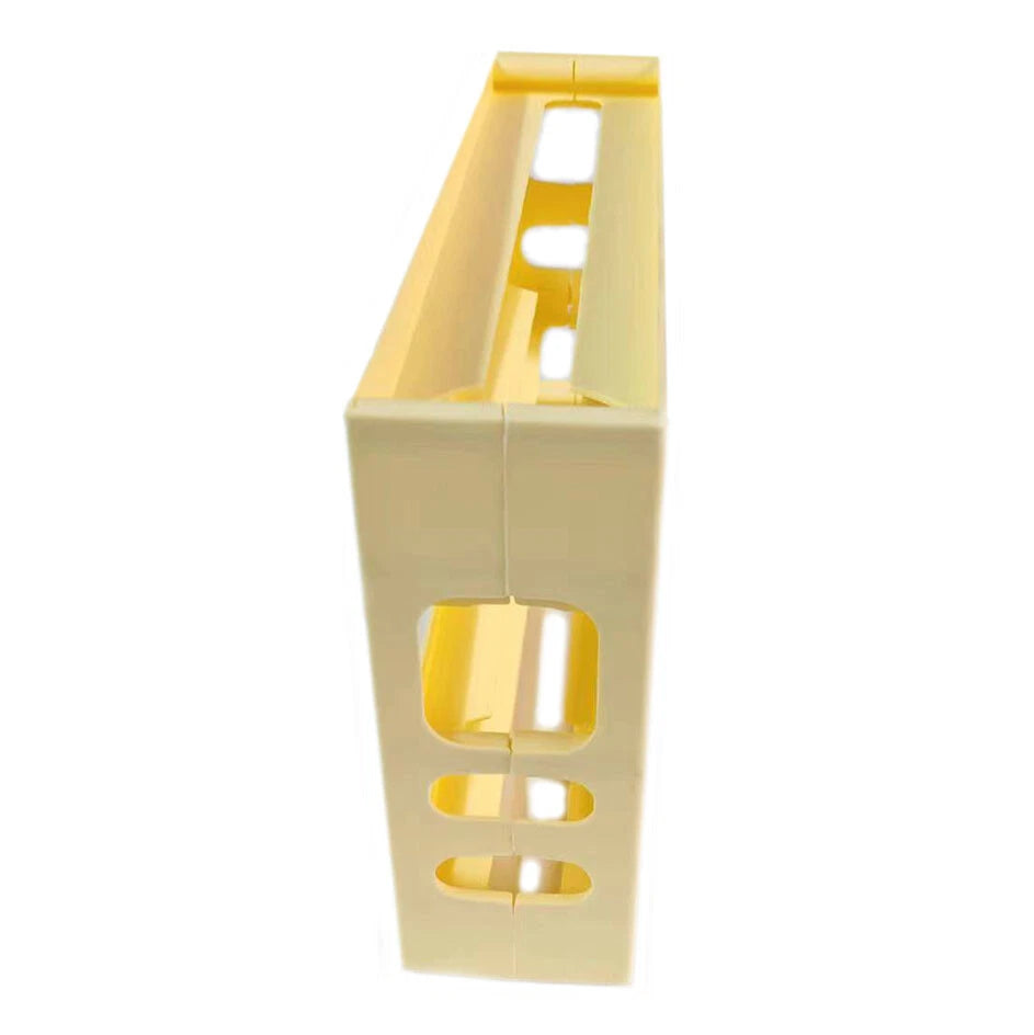 Kitchen Roll down Egg Dispenser & Storage For Refrigerator Organizer Rack Holder