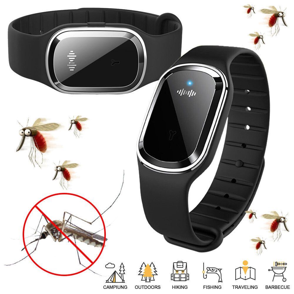 Ultrasonic Anti Mosquito Insect Pest Bugs Repellent Bracelet Repeller Wrist USA