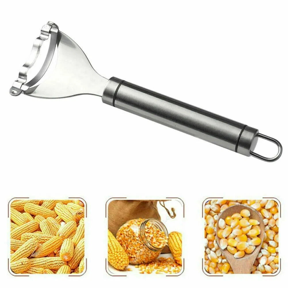 Corn Peeler Stainless Steel Cob Esquites Elote Thresher Stripper Remover Cutter