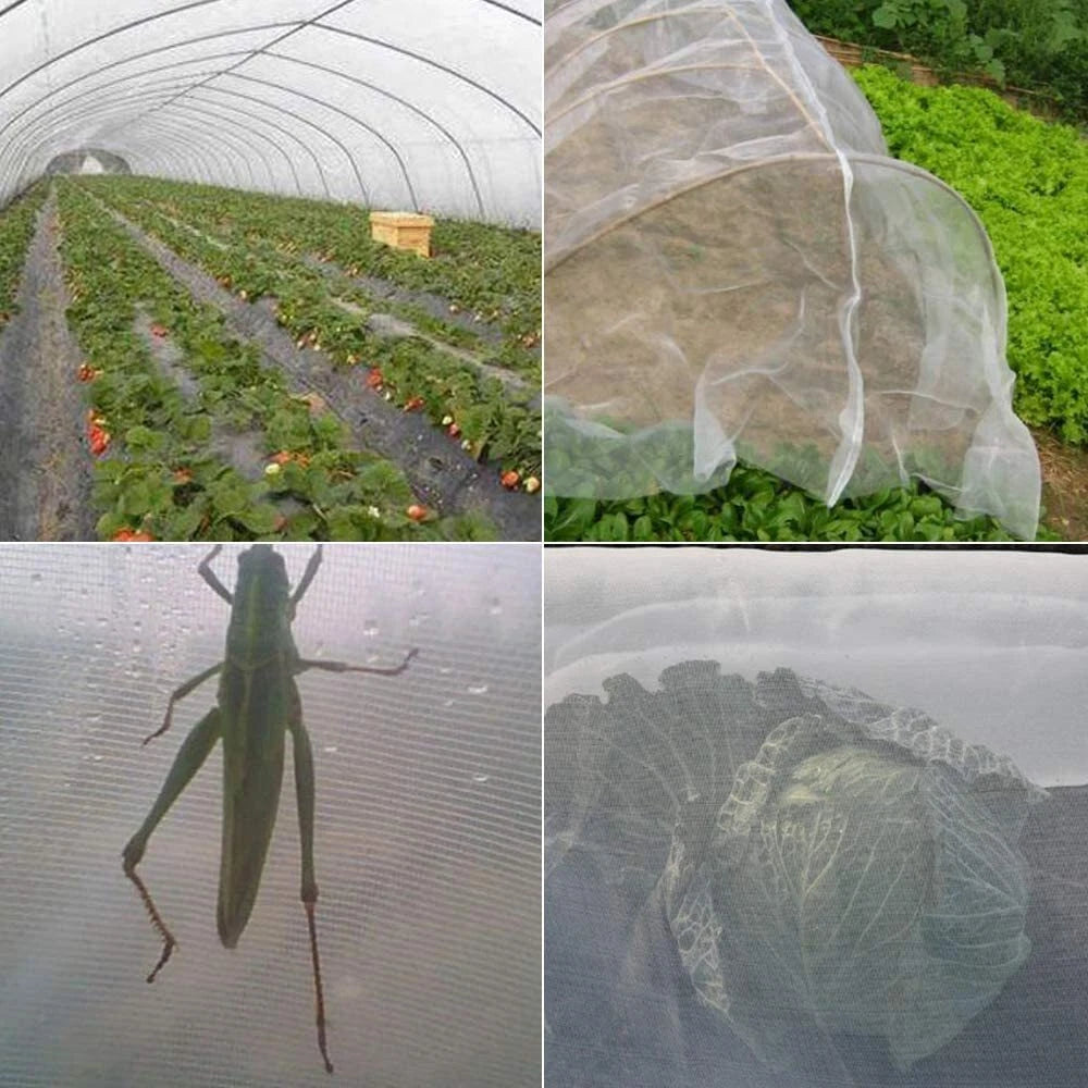 20-50FT Garden Mesh Netting Barrier,Fruit Tree Plant Netting for Vegetable White