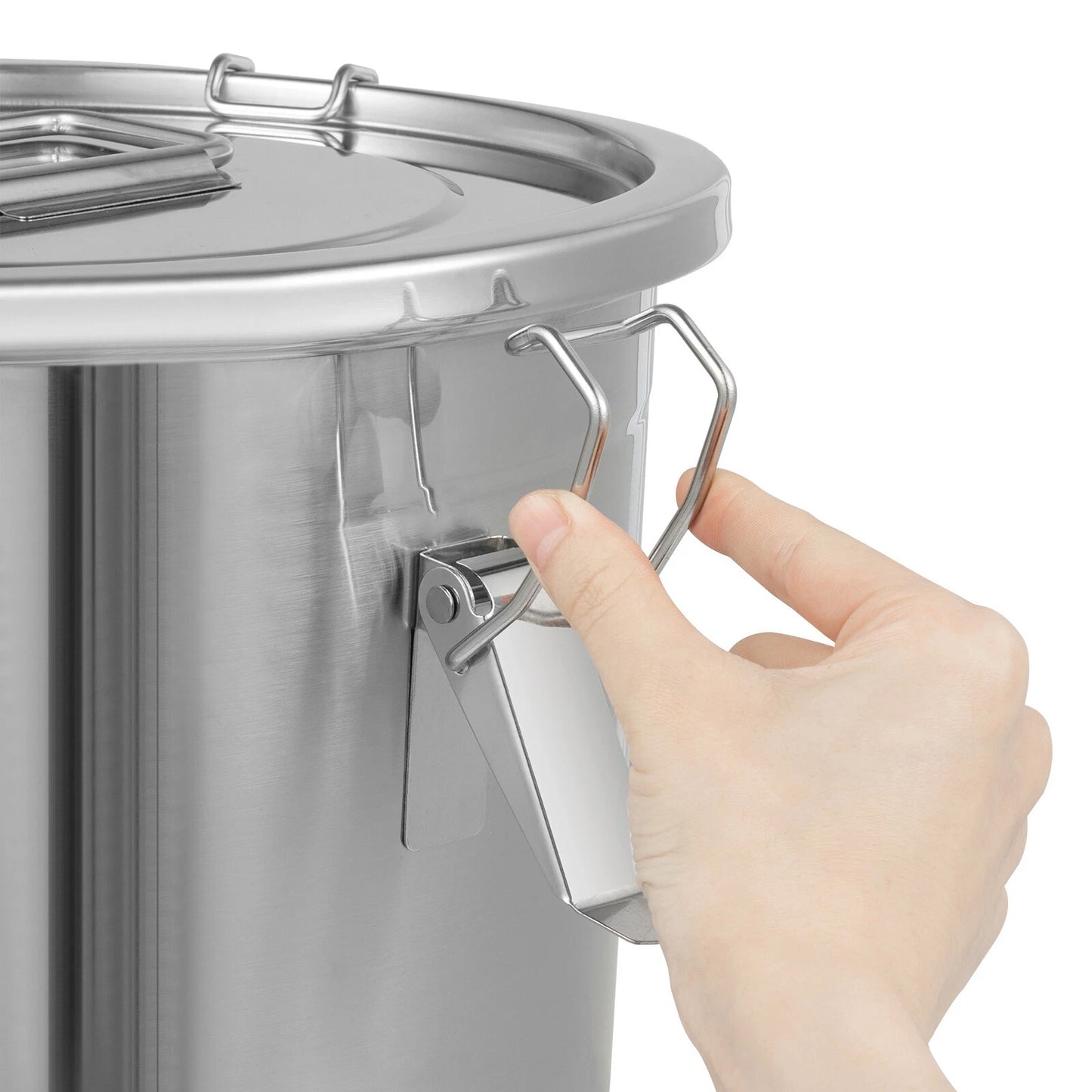 Food Storage Container Stainless Steel Airtight Canister Kitchen Storage Bucket