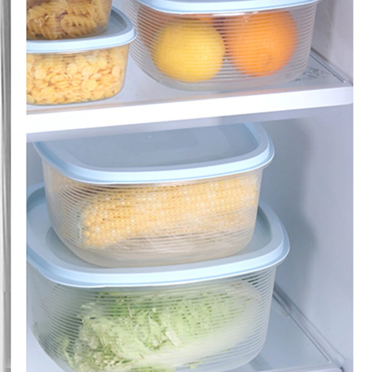 5pcs Refrigerator Container Prevent Damp Food Storage Containers For Kitchen