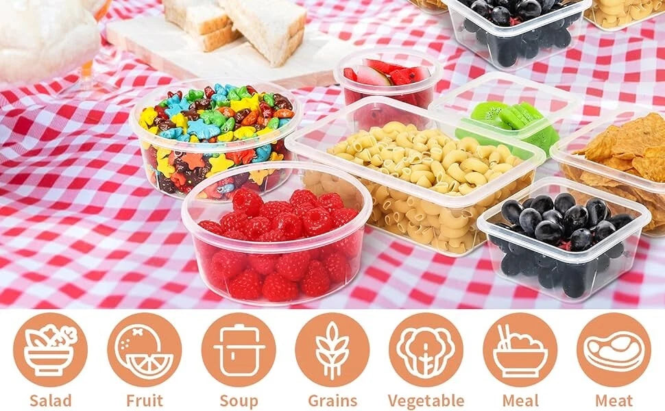 Airtight Leakproof 52 Pcs Airtight Food Storage Containers with Lids for Kitchen