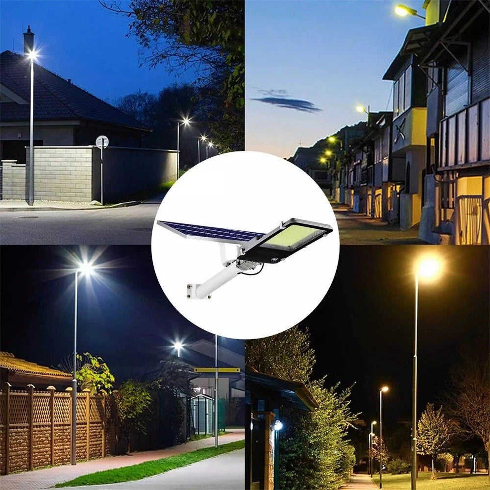 8000W Commercial Solar Street Lights LED Outdoor Dusk to Dawn Super Bright Lamp