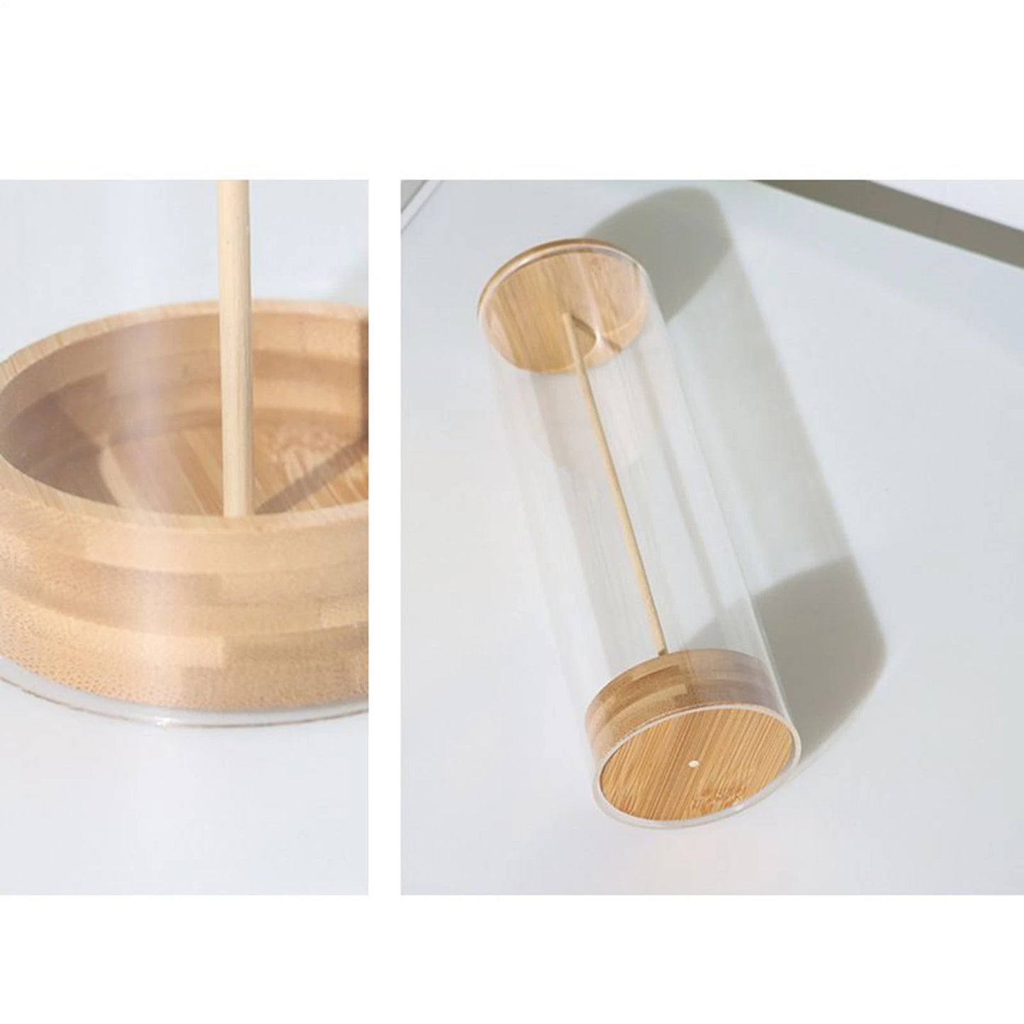 Acrylic Straw Storage Container Transparent Straw Holder Dispenser with Lid