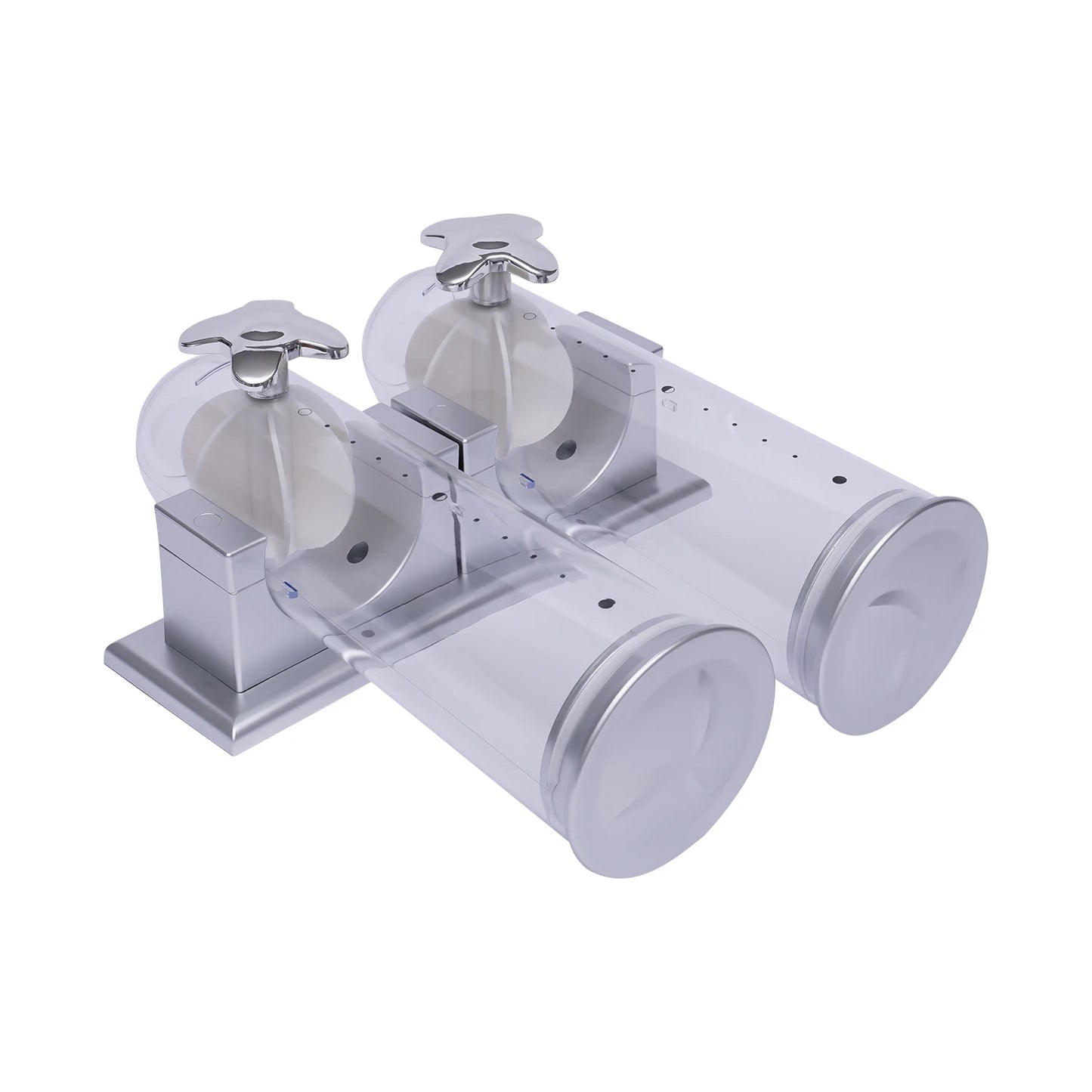 3L Kitchen Wall Mount Double Dry Food Dispenser Cereal Storage Container Home US
