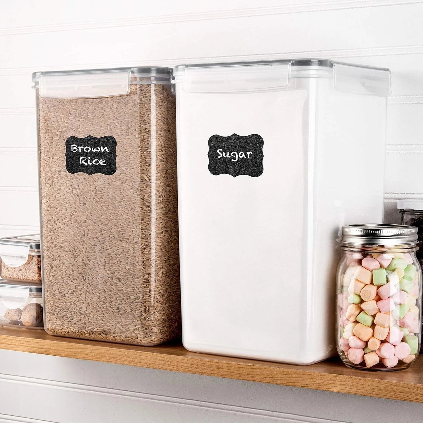 2-Pack 6.5L/220Oz Airtight Food Storage Containers - BPA Free & Dishwasher Safe