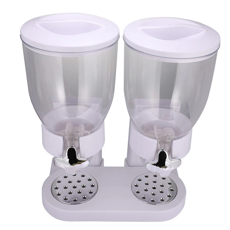 Home Cereal Dispenser Dry Food Airtight Storage Container Dual Control Machine