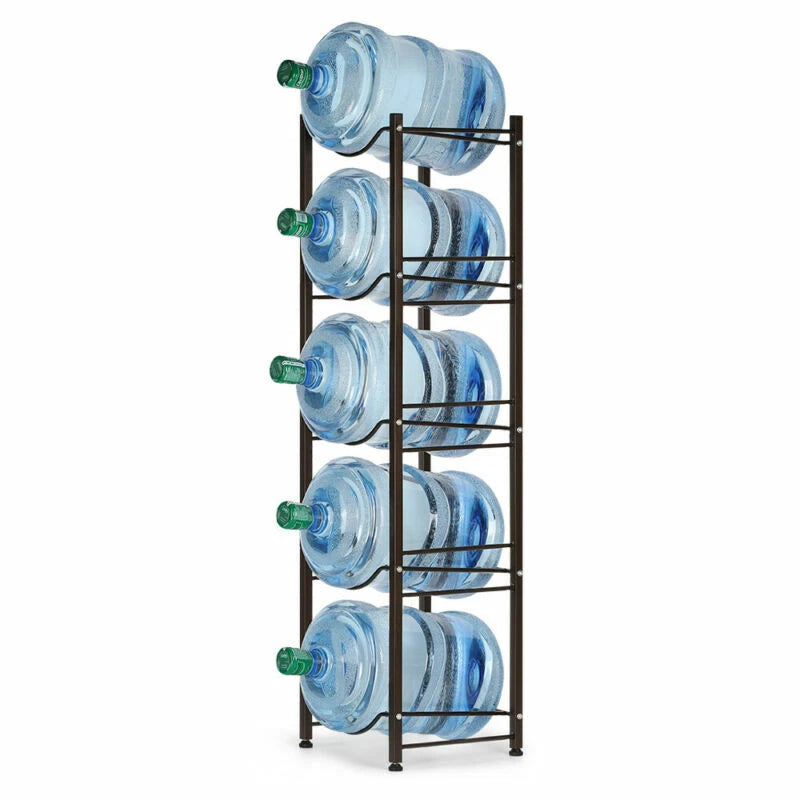 3/4/5 Tier Water Jug Holder 5 Gallon Water Bottle Holder Storage Rack Shelves