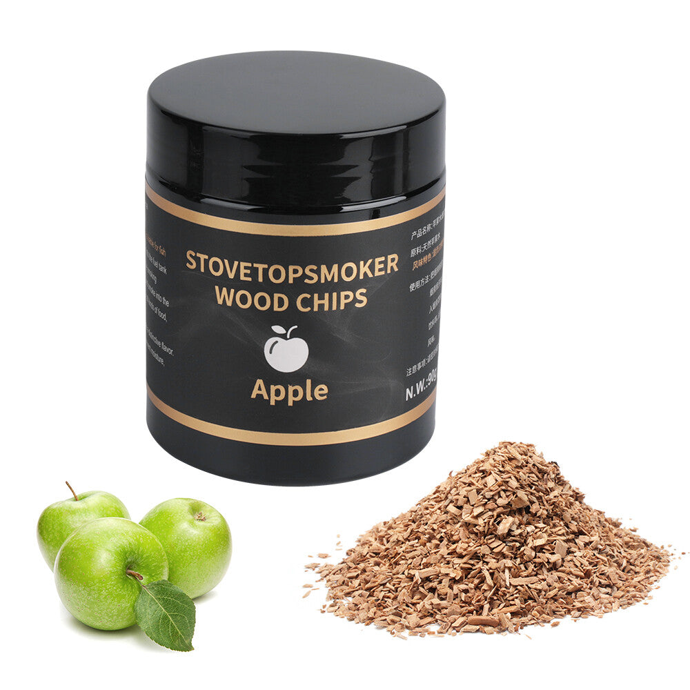 4 Flavors Wood Chips Cherry Apple Oak Pecan Sawdust Food BBQ Smoking Gun Smoke
