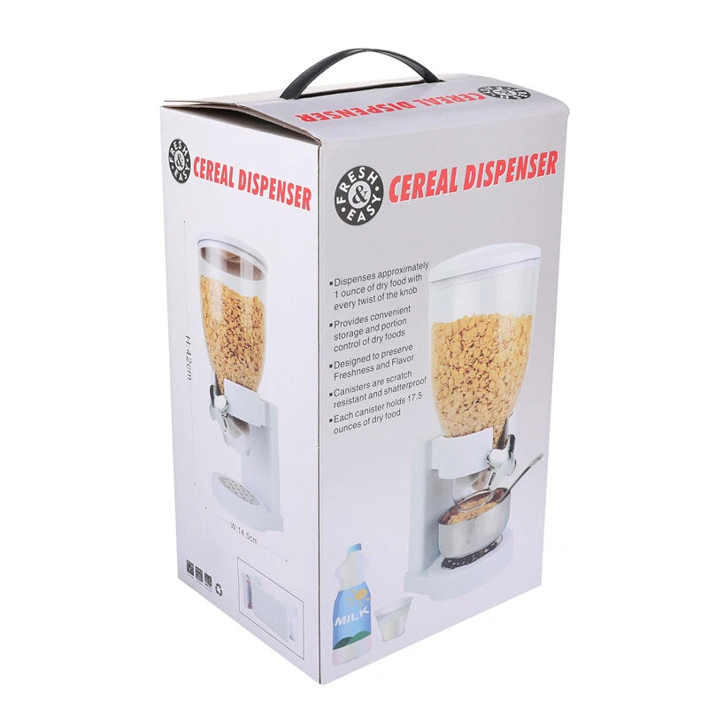 Home Cereal Dispenser Dry Food Airtight Storage Container Dual Control Machine