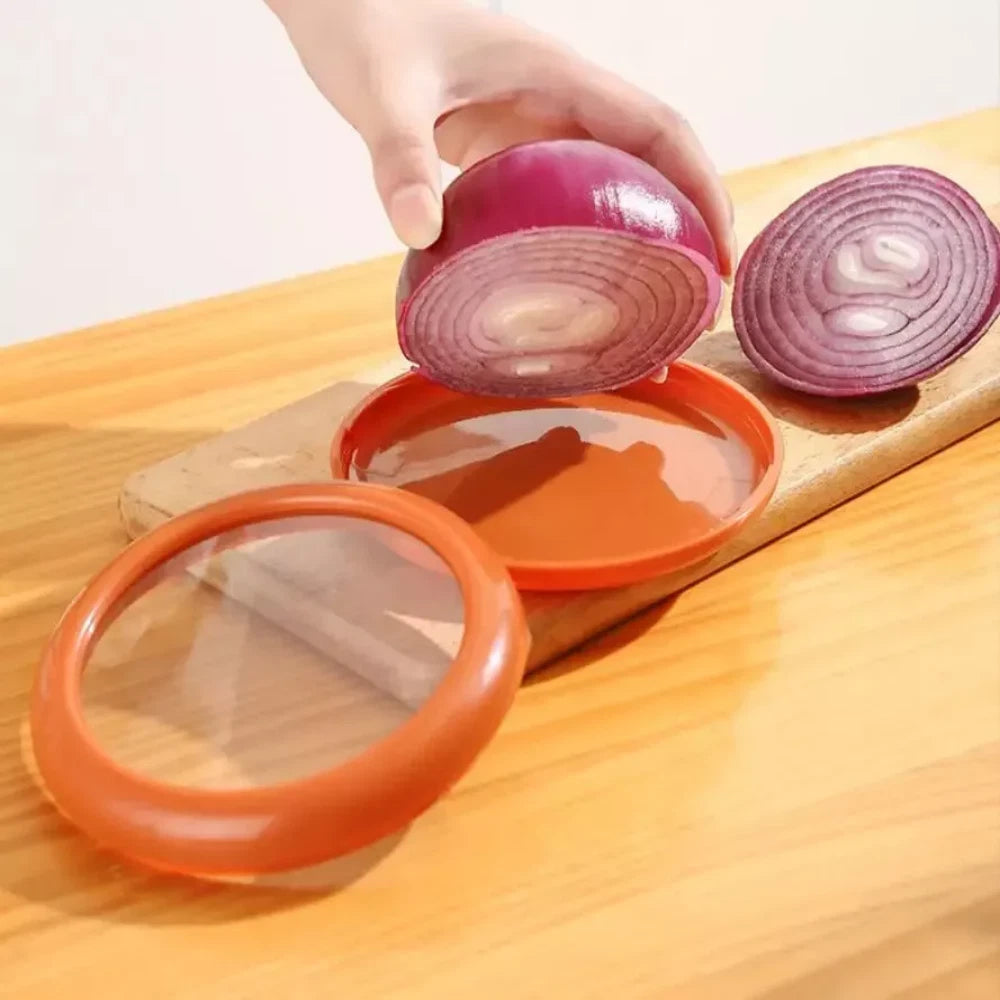 4PCS Fruit And Vegetable Food Fresh-Keeping Box Silicone Reusable Storage Box A+