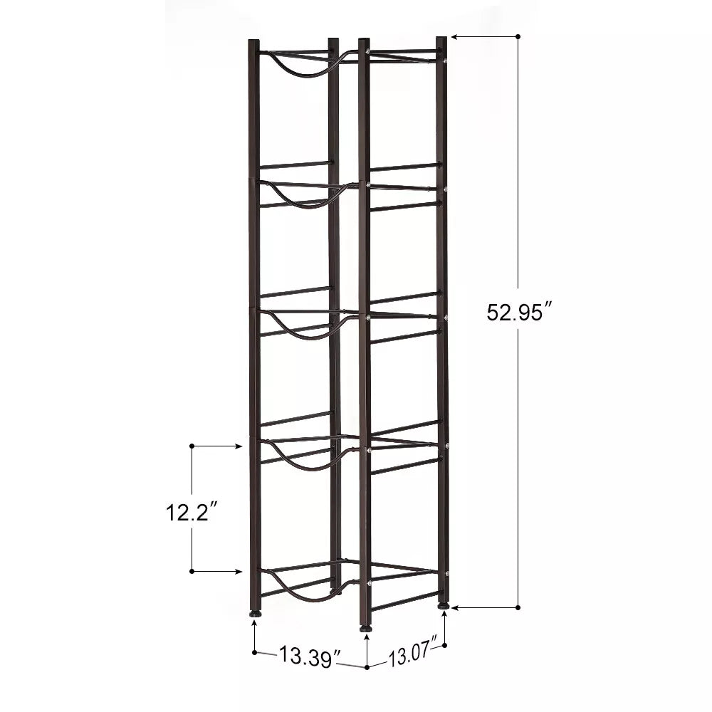 3/4/5 Tier Water Jug Holder 5 Gallon Water Bottle Holder Storage Rack Shelves