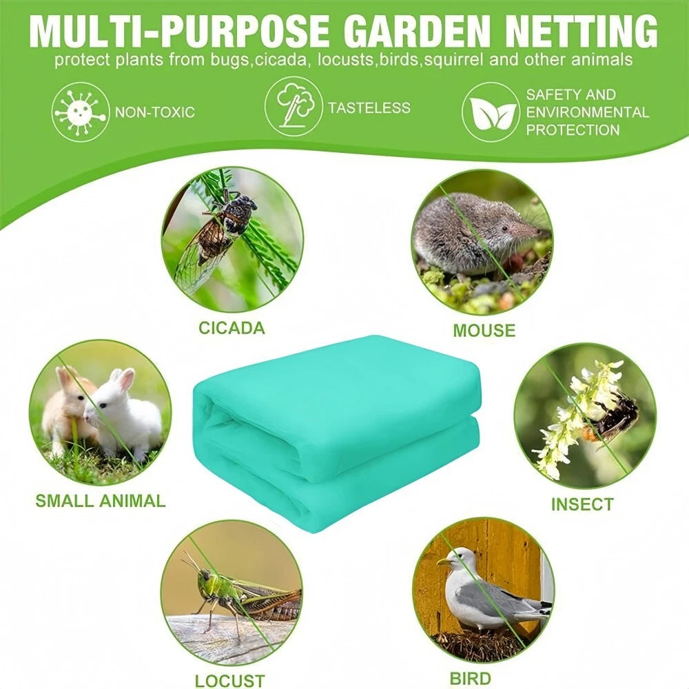 33~150ft Mosquito Garden Bug Insect Netting Barrier Bird Net Plant Protect Mesh