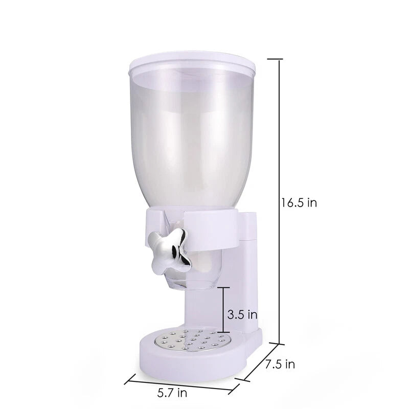 Home Cereal Dispenser Dry Food Airtight Storage Container Dual Control Machine