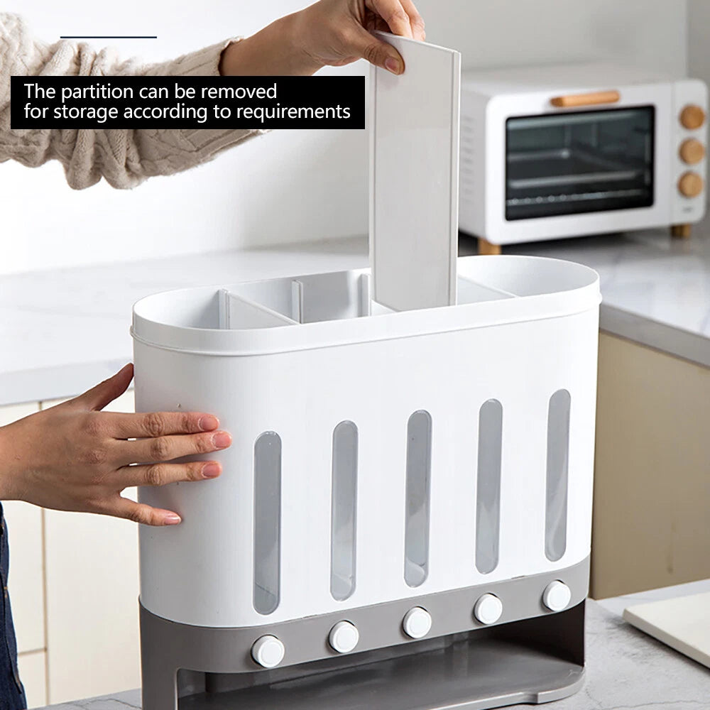 Cereal Dispenser Rice Grain Dry Food Container Storage Wall Mounted Case Kitchen