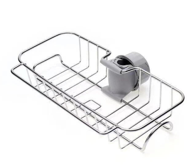 Drain Rack Storage Holder Shelf-Kitchen Sink Faucet Sponge Soap Cloth