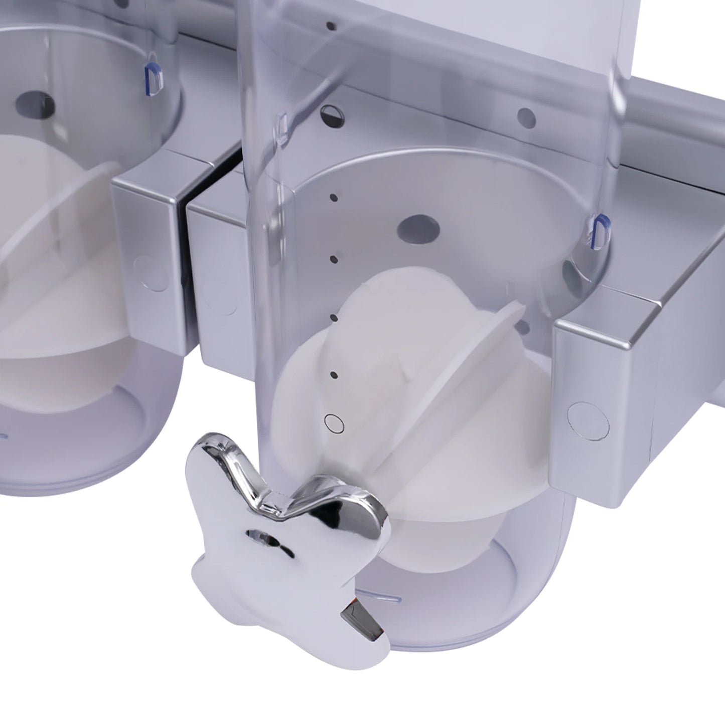 3L Kitchen Wall Mount Double Dry Food Dispenser Cereal Storage Container Home US