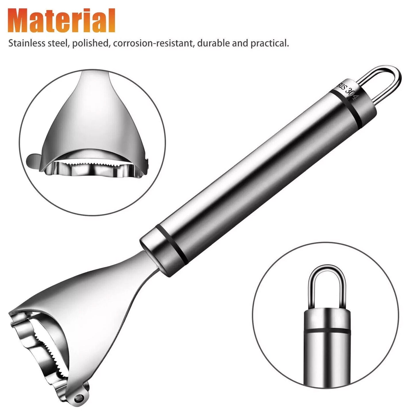 Corn Peeler Stainless Steel Cob Esquites Elote Thresher Stripper Remover Cutter