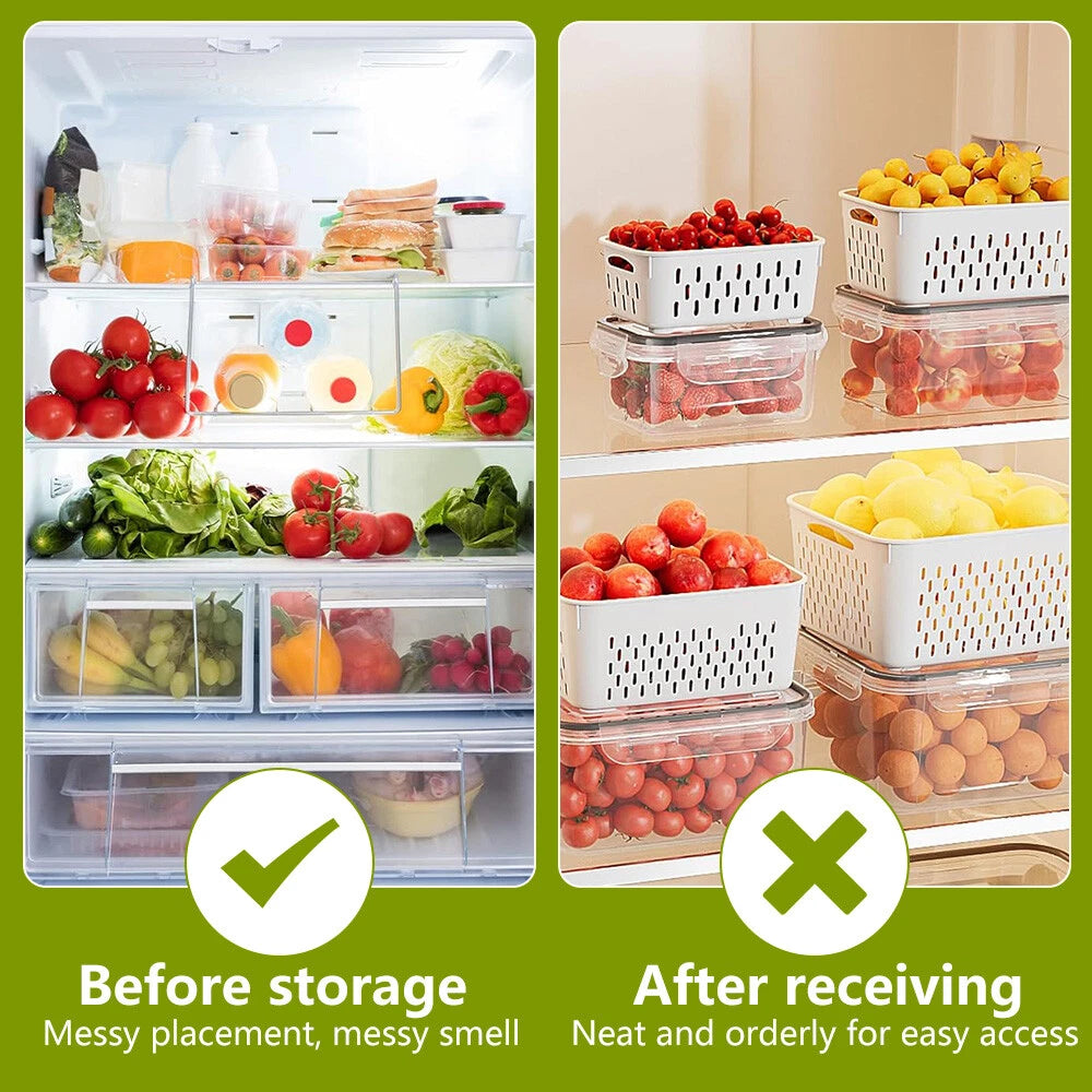6-18Pcs Kitchen Plastic Food Containers with Storage Lids Meal Prep Airtight