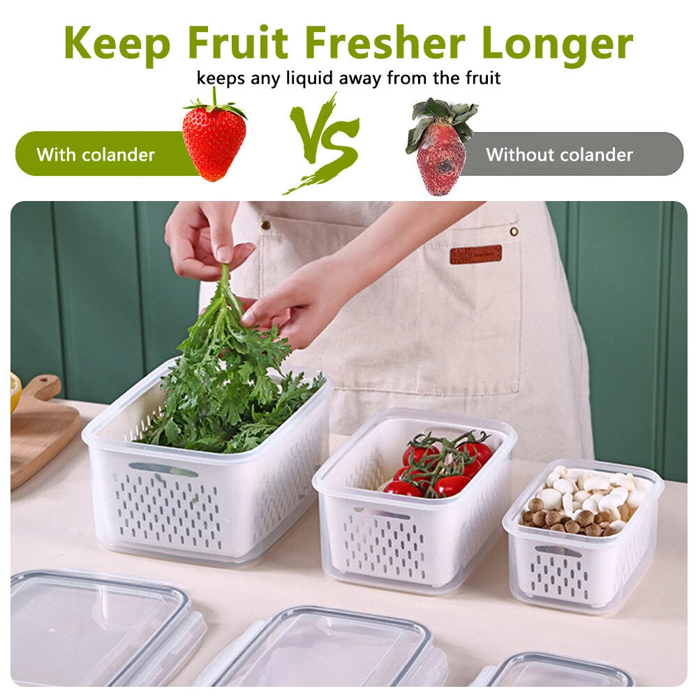 6-18Pcs Kitchen Plastic Food Containers with Storage Lids Meal Prep Airtight