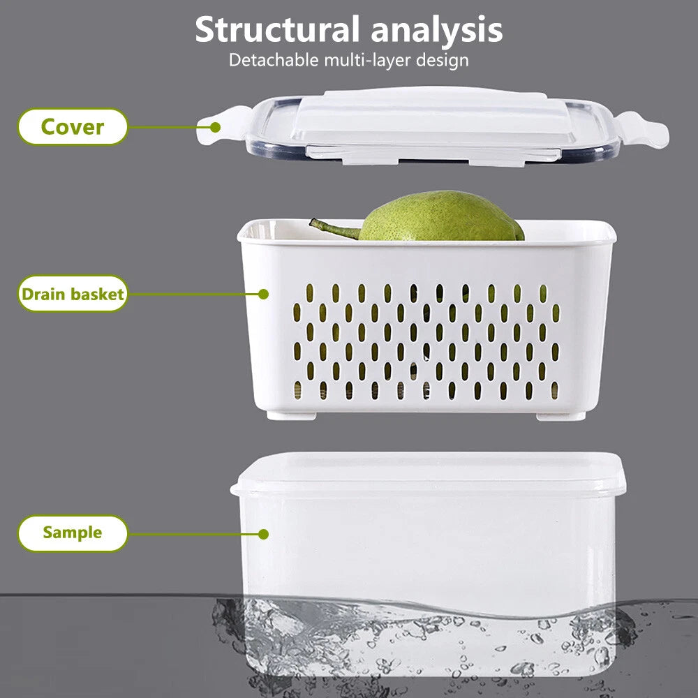 6-18Pcs Kitchen Plastic Food Containers with Storage Lids Meal Prep Airtight