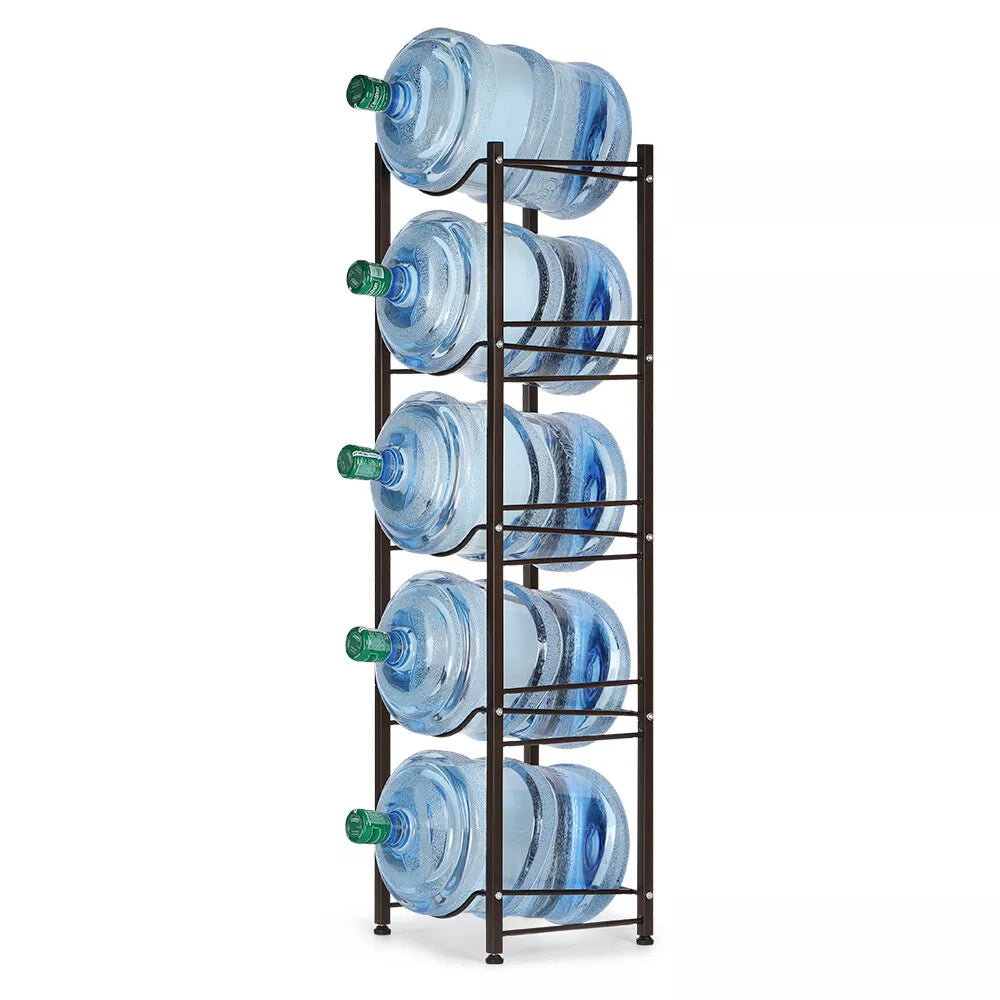 3/4/5 Tier Water Jug Holder 5 Gallon Water Bottle Holder Storage Rack Shelves