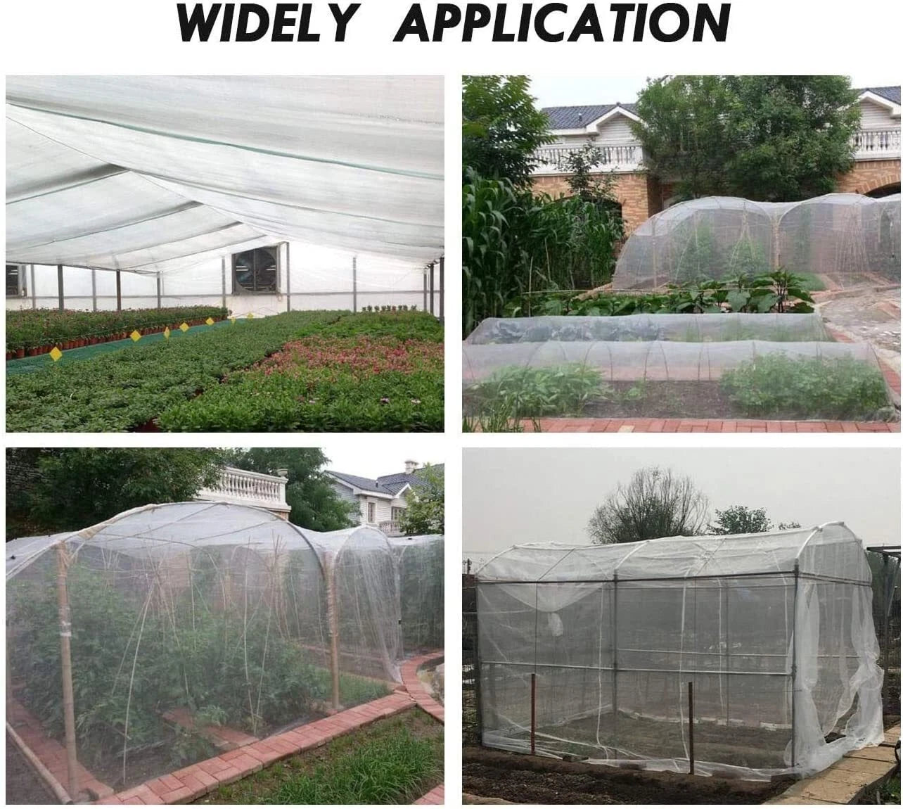20-50FT Garden Mesh Netting Barrier,Fruit Tree Plant Netting for Vegetable White