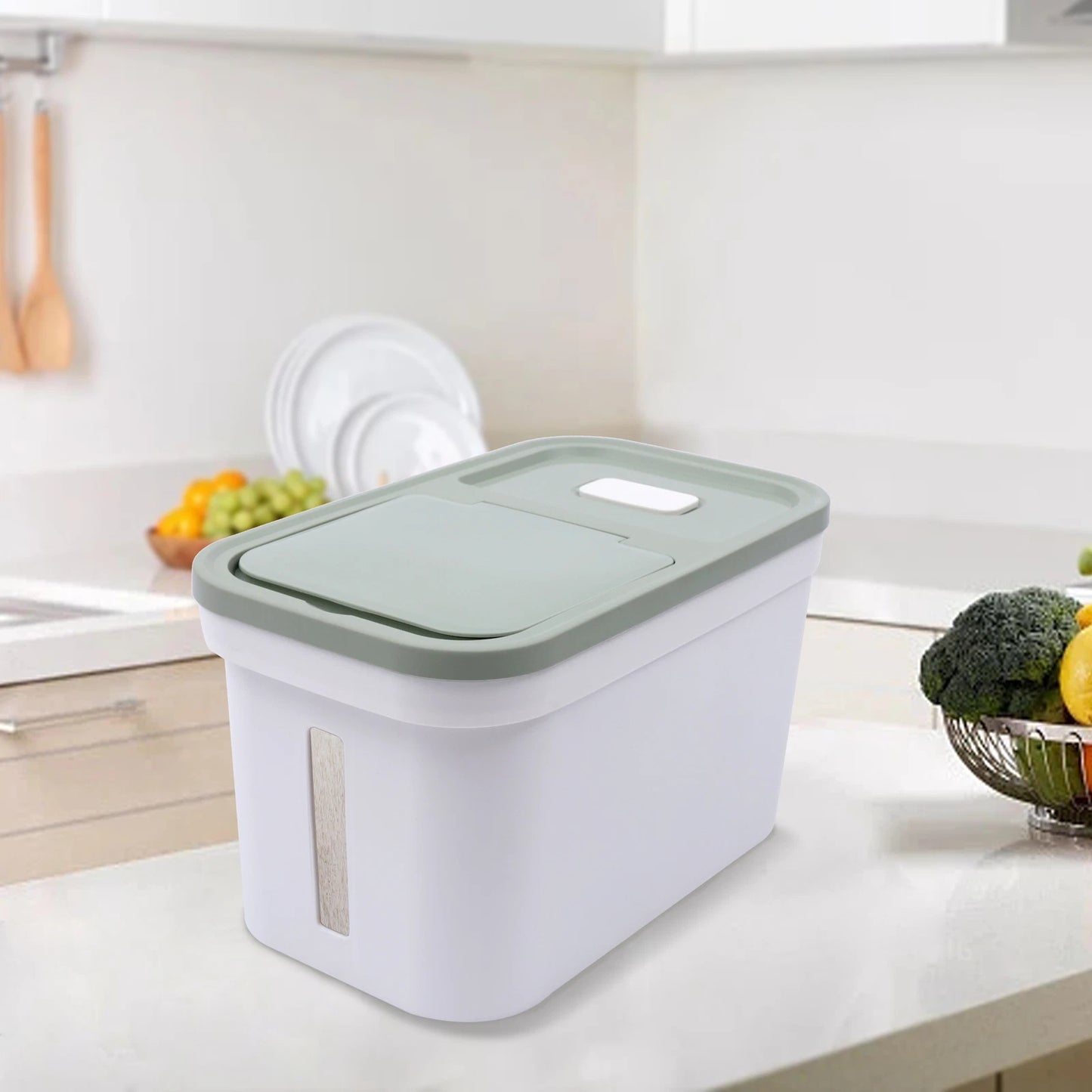 10kg Flour Corn Storage Container Moisture-proof Kitchen Food Storage Bucket US