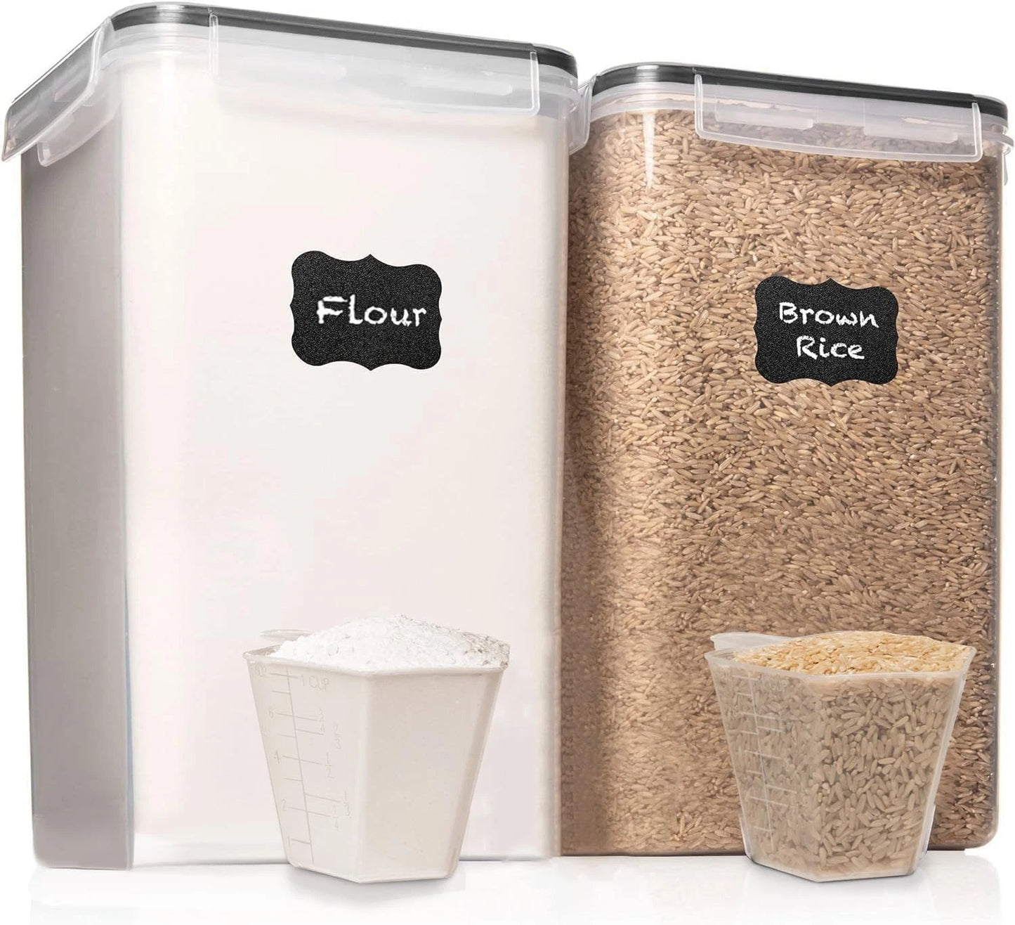 2-Pack 6.5L/220Oz Airtight Food Storage Containers - BPA Free & Dishwasher Safe