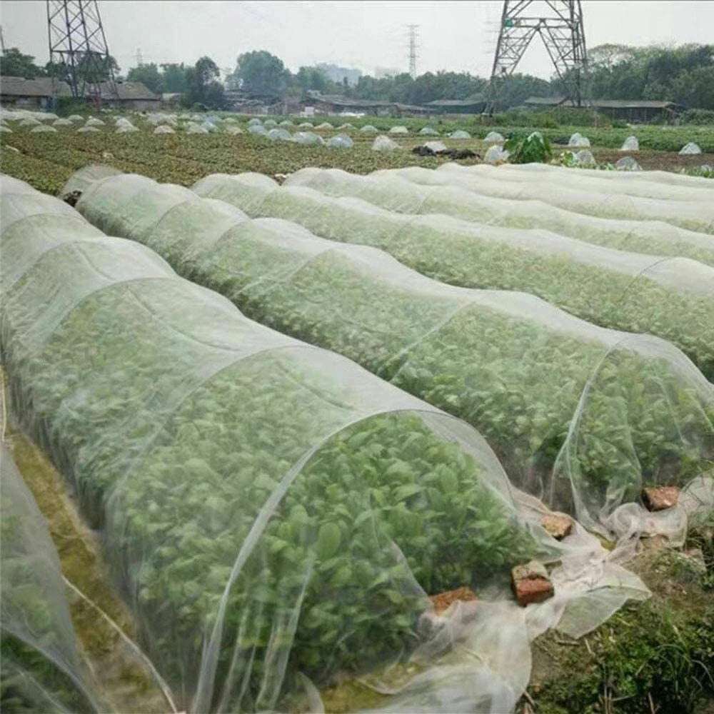 20-50FT Garden Mesh Netting Barrier,Fruit Tree Plant Netting for Vegetable White