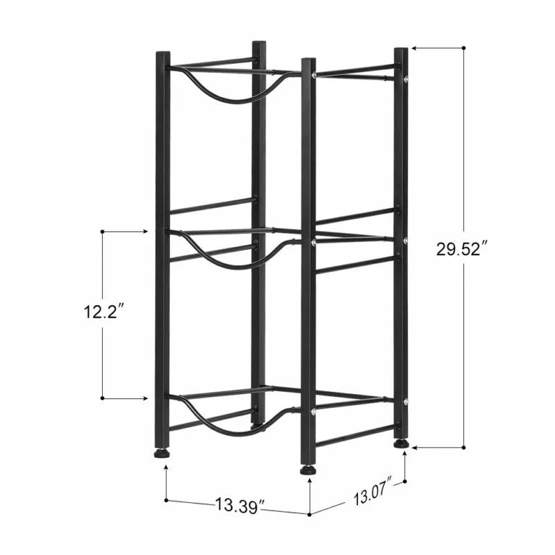 3/4/5 Tier Water Jug Holder 5 Gallon Water Bottle Holder Storage Rack Shelves