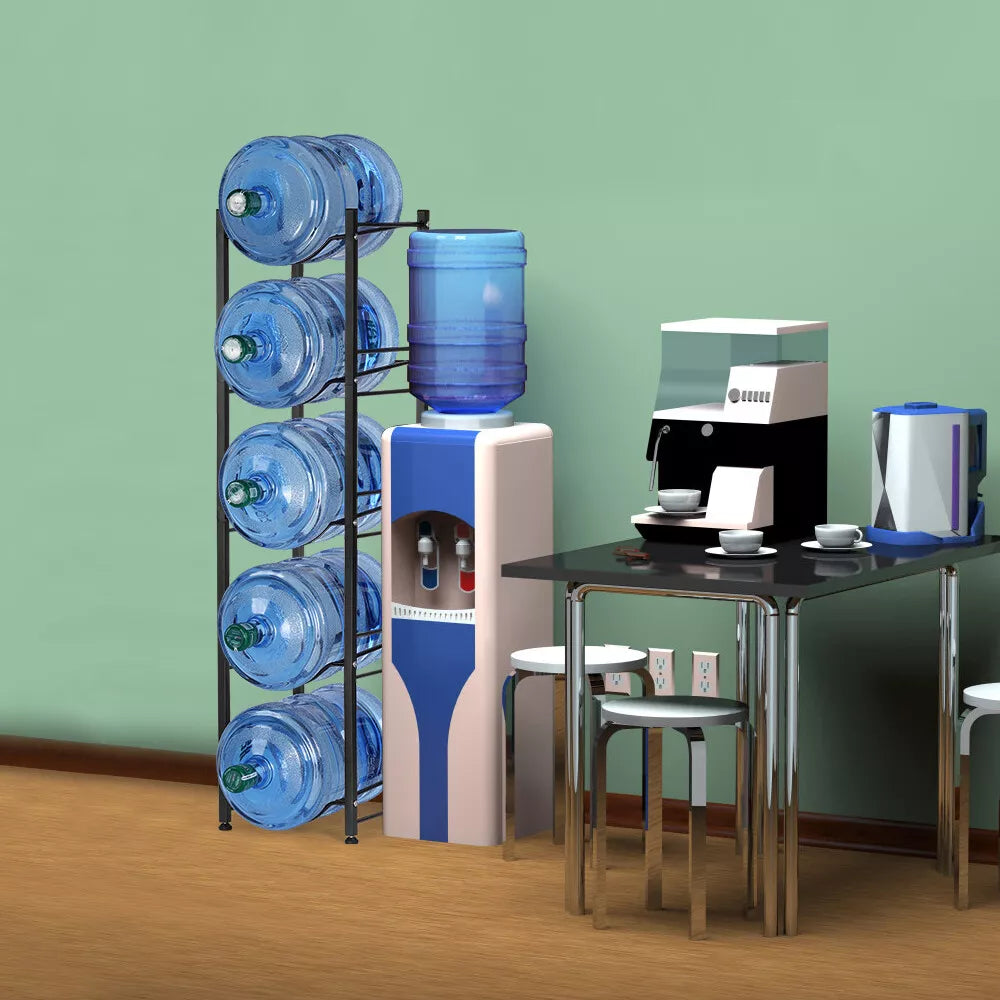 3/4/5 Tier Water Jug Holder 5 Gallon Water Bottle Holder Storage Rack Shelves