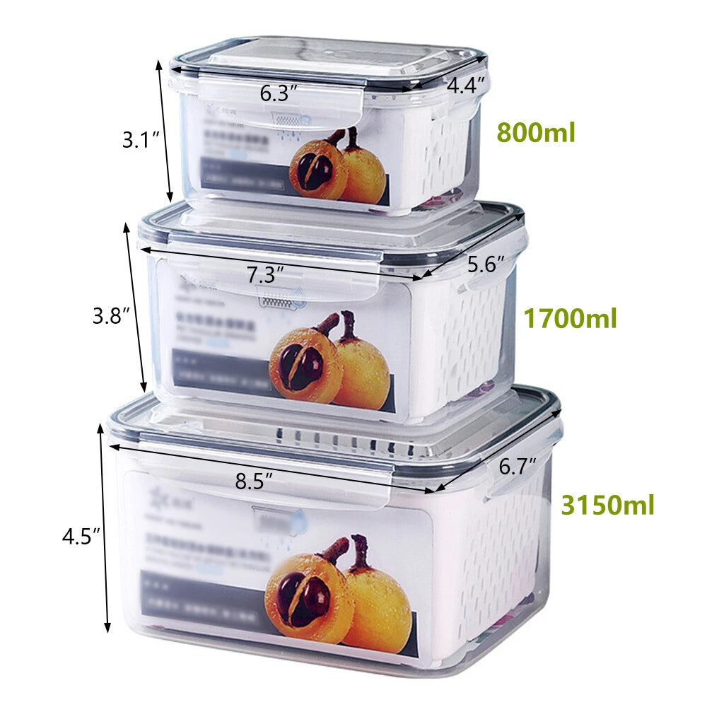 6-18Pcs Kitchen Plastic Food Containers with Storage Lids Meal Prep Airtight