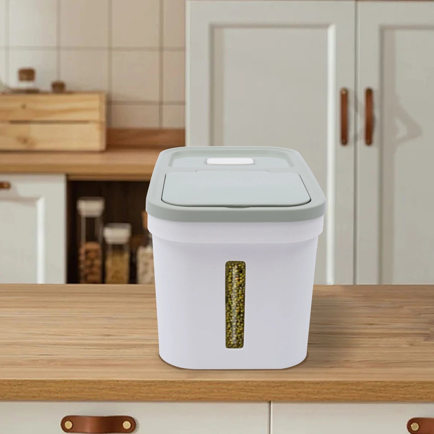 10kg Flour Corn Storage Container Moisture-proof Kitchen Food Storage Bucket US