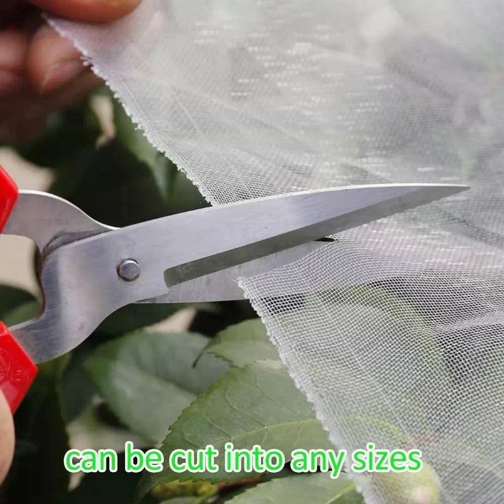 20-50FT Garden Mesh Netting Barrier,Fruit Tree Plant Netting for Vegetable White