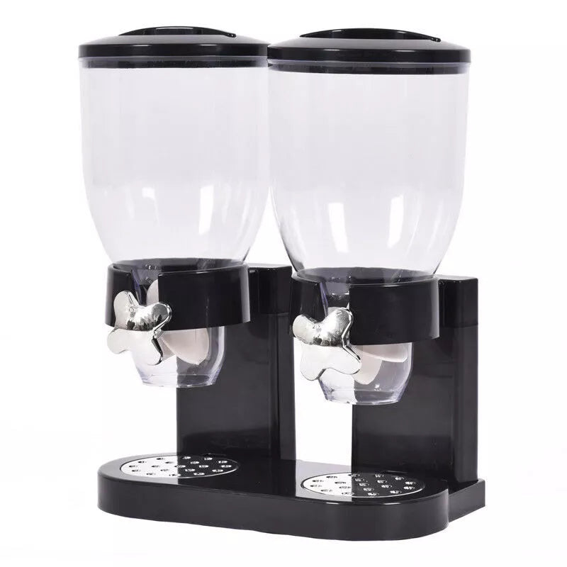 Home Cereal Dispenser Dry Food Airtight Storage Container Dual Control Machine