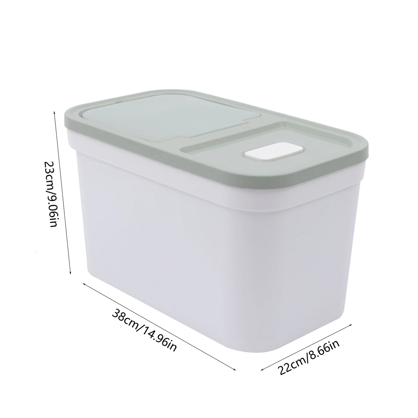 10kg Flour Corn Storage Container Moisture-proof Kitchen Food Storage Bucket US