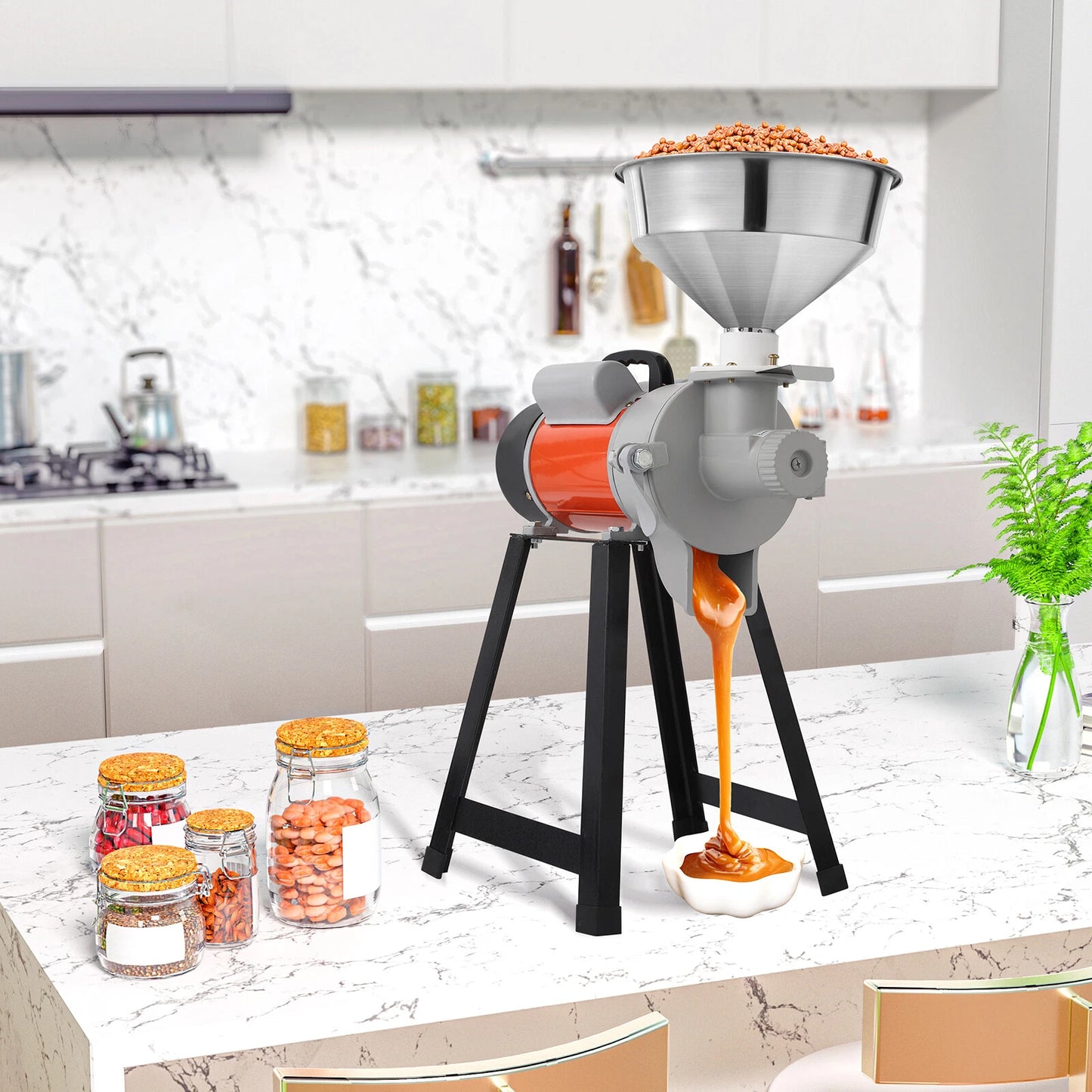 110V 1500W Electric Peanut Butter Machine Grinder Household Nut Maker Grinding - Picture 3 of 13