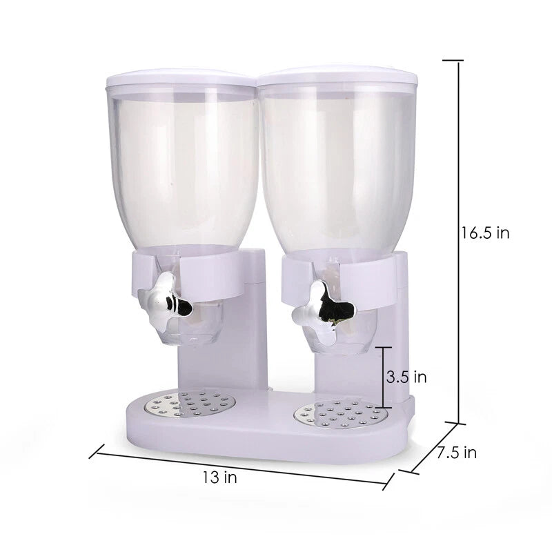 Home Cereal Dispenser Dry Food Airtight Storage Container Dual Control Machine