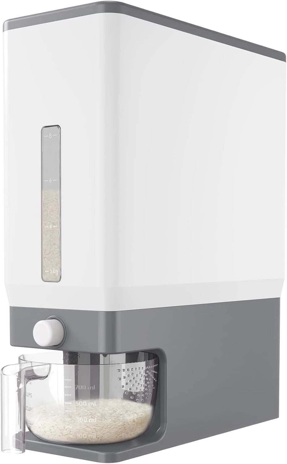Rice Dispenser 25L Airtight Storage Container with Measuring Cup for Kitchen