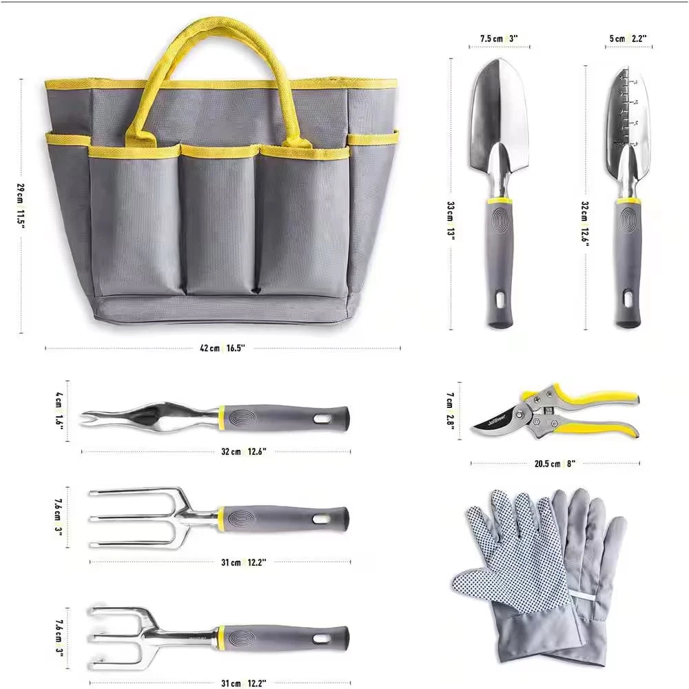 8-Piece Heavy-Duty Garden Tool Kit, Garden Tool Set