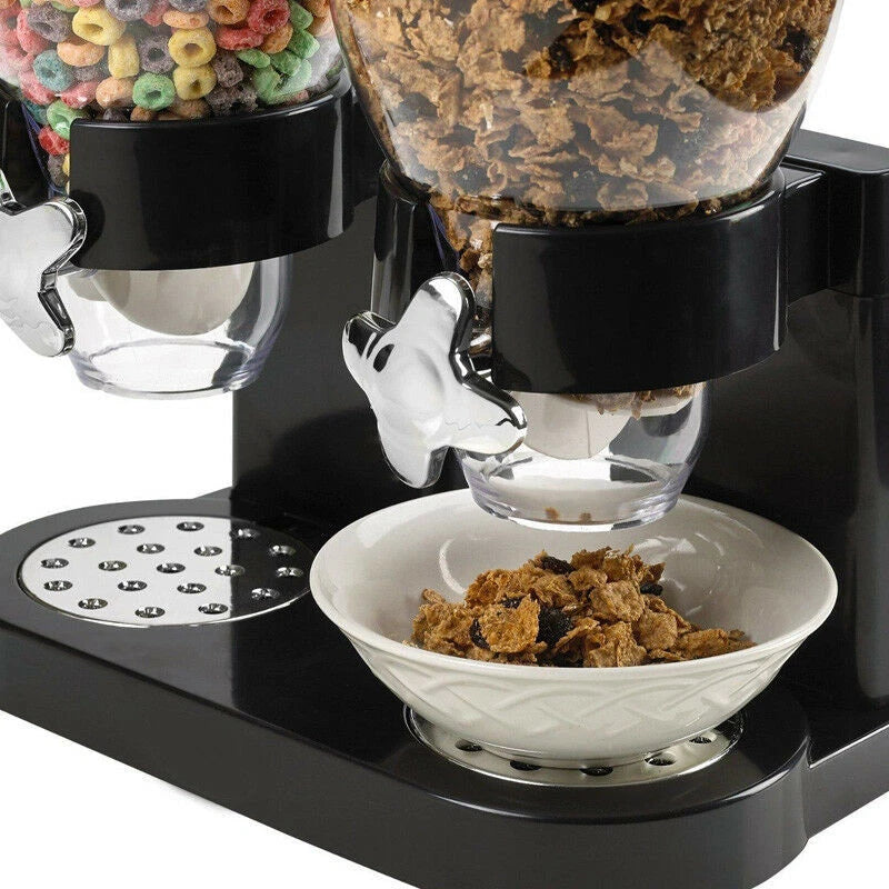 Home Cereal Dispenser Dry Food Airtight Storage Container Dual Control Machine