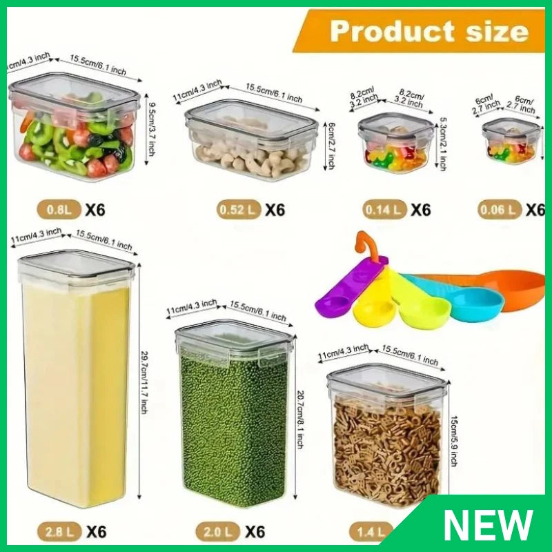 84pcs Food Storage Container Set with Easy-Snap Lids 42 Lids + 42 Containers