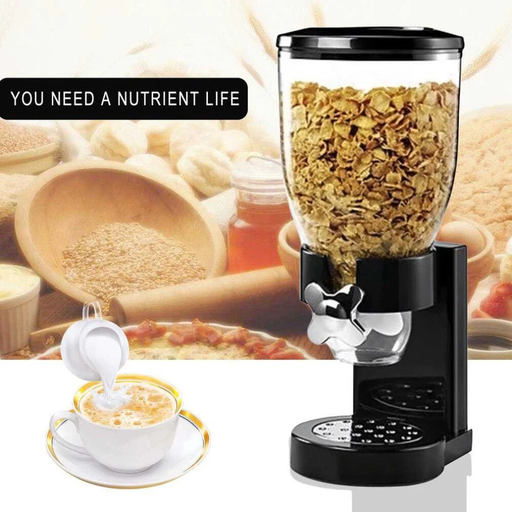Home Cereal Dispenser Dry Food Airtight Storage Container Dual Control Machine
