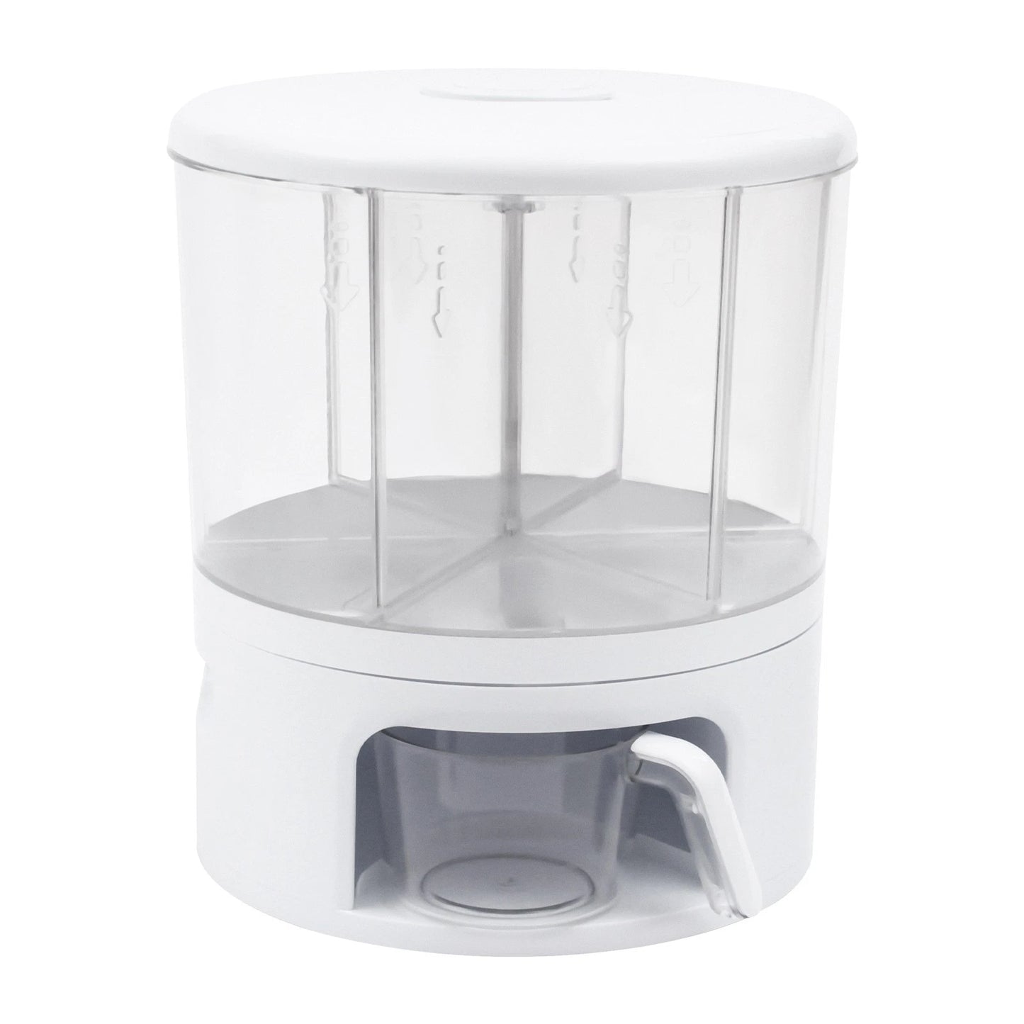 Kitchen Rotatable Rice Grain Dry Food Container 11kg Cereal Storage Dispenser